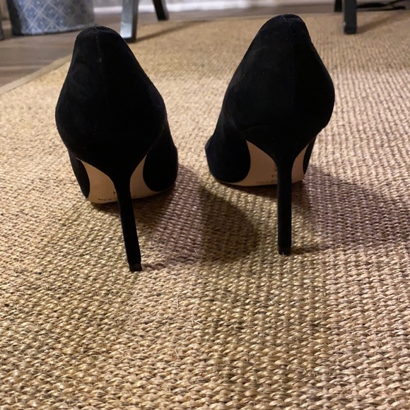 Sz 4 Manolo Blahnik BB 90 black suede pumps - Picture 6 of 10